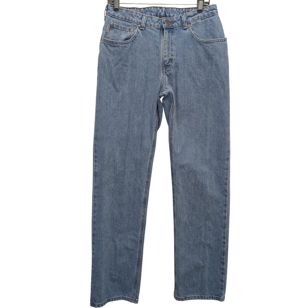 Y2K Vintage Carhartt Straight Leg Jeans Womens 10 Blue High‎ Rise Workwear Denim